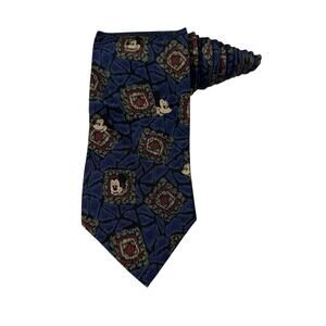 Walt Disney Company Mickey Mouse Squares Hidden Vintage Cartoon Novelty Necktie
